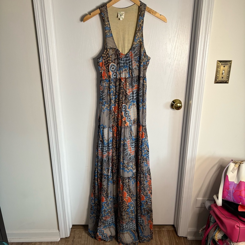 Anthropologie Weston Wear Solene Tiered Maxi Dress
